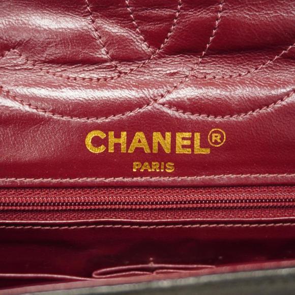 Chanel Shoulder Bag Matelasse Paris Limited W Flap Chain Lambskin Black Gold ... - Picture 5 of 15